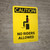 Caution: No Riders Allowed Portrait - Wall Sign