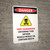 Danger: Very Dangerous Entering This Siphon Portrait - Wall Sign