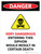 Danger: Very Dangerous Entering This Siphon Portrait - Wall Sign