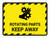 Rotating Parts Keep Away Landscape - Wall Sign