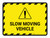 Slow Moving Vehicle Landscape - Wall Sign
