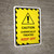 Caution Chemically Treated Keep Off Portrait - Wall Sign