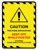 Caution Pesticide Application Keep Off While Posted Portrait - Wall Sign