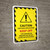 Caution Pesticide Application Portrait - Wall Sign