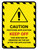 Caution Pesticide Application Portrait - Wall Sign