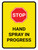 Hand Spray In Progress Portrait - Wall Sign