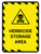 Herbicide Storage Area Portrait - Wall Sign