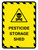 Pesticide Storage Shed Portrait - Wall Sign