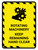 Rotating Machinery Keep Remaining Hand Clear Portrait - Wall Sign