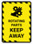 Rotating Parts Keep Away Portrait - Wall Sign