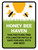 Honey Bee Haven - Pesticide Free Pollinator Patch Portrait - Wall Sign