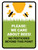 We Care About Bees Pesticides Portrait - Wall Sign