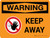 Warning: Keep Away Landscape With Icon - Wall Sign