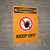 Warning: Keep Off Portrait With Icon - Wall Sign