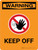 Warning: Keep Off Portrait With Icon - Wall Sign