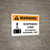 Warning: Suspended Load Authorized Personnel Only Landscape With Icon - Wall Sign