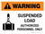 Warning: Suspended Load Authorized Personnel Only Landscape With Icon - Wall Sign