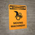 Warning: Moving Machinery Portrait With Icon - Wall Sign