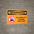 Warning: No Forklifts Beyond This Point Landscape With Icon - Wall Sign