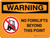 Warning: No Forklifts Beyond This Point Landscape With Icon - Wall Sign
