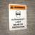 Warning: Ultraviolet Light - Wear Eye Protection Portrait With Icon - Wall Sign