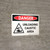Danger: Unloading Caustic Area Landscape With Icon - Wall Sign