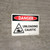 Danger: Unloading Caustic Landscape With Icon - Wall Sign