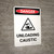 Danger: Unloading Caustic Portrait With Icon - Wall Sign