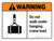Warning: ANSI Do Not Walk Under Hanging Crane Load With Icon Landscape With Icon - Wall Sign