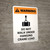 Warning: Do Not Walk Under Hanging Crane Load Portrait With Icon - Wall Sign