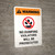 Warning: No Dumping Allowed Violators Will Be Prosecuted Portrait White With Icon - Wall Sign
