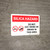 Silica Hazard Do Not Eat Drink Or Smoke In Area Landscape With Icon - Wall Sign