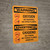 Warning: Oxygen No Smoking No Open Flames Bilingual Spanish Portrait With Icon - Wall Sign