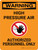 Warning: High Pressure Air Authorized Personnel Only Portrait With Icon - Wall Sign