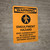 Warning: Engulfment Hazard Body Harness Must Be Worn Portrait With Icon - Wall Sign