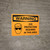 Warning: Ppe Eye Protection Required Landscape With Icon - Wall Sign