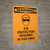 Warning: Ppe Eye Protection Required Portrait With Icon - Wall Sign
