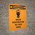 Warning: Wear Respirator In This Area Portrait With Icon - Wall Sign