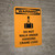 Warning: Do Not Walk Under Hanging Crane Load Portrait OSHA With Icon - Wall Sign