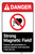 Danger: Strong Magnetic Field ANSI with Icon Portrait - Label
