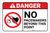 Danger: No Pacemakers Beyond This Point ANSI Landscape - Label