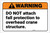 Warning: Do Not Attach Fall Protection to Overhead Crane Structure ANSI Landscape - Label