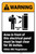 Warning: Area in Front of Electrical Panel Must be Kept Clear ANSI Portrait - Label