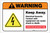 Warning: Keep Away Electrical Hazards Contact with Equipment Cause Shock ANSI Landscape - Label