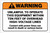 Warning: Unlawful to Operate This Equipment Within 10 Feet ANSI Landscape - Label