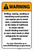 Warning: Raw Wood Exposure Prop 65 Portrait - Label