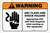 Warning: Warning Shock Hazard PPE Tools Required ANSI with Icon Landscape - Label