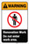 Warning: Renovation Work Do Not Enter Work Area With Icon Portrait - Label