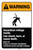 Warning: Hazardous Voltage Inside Can Shock Burn or Cause Death ANSI Portrait - Label