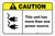 Caution: This Unit Has More Than One Power Source ANSI Landscape - Label